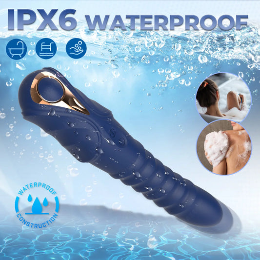Vibrador Premium Multiestimulador LUVWAKE VX022 – Silicona Líquida, 7+3 Funciones