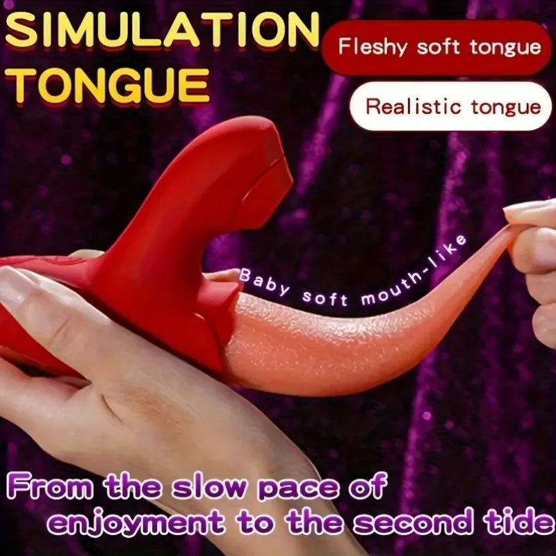 Sex Toys Tongue Licking Sucking Vibrator for Women Nipples Clit Sucker Anal Vibration Stimulation Female Masturbation Adult Good