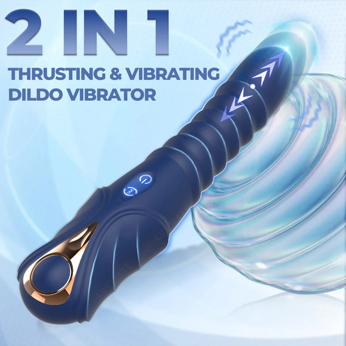 Vibrador Premium Multiestimulador LUVWAKE VX022 – Silicona Líquida, 7+3 Funciones