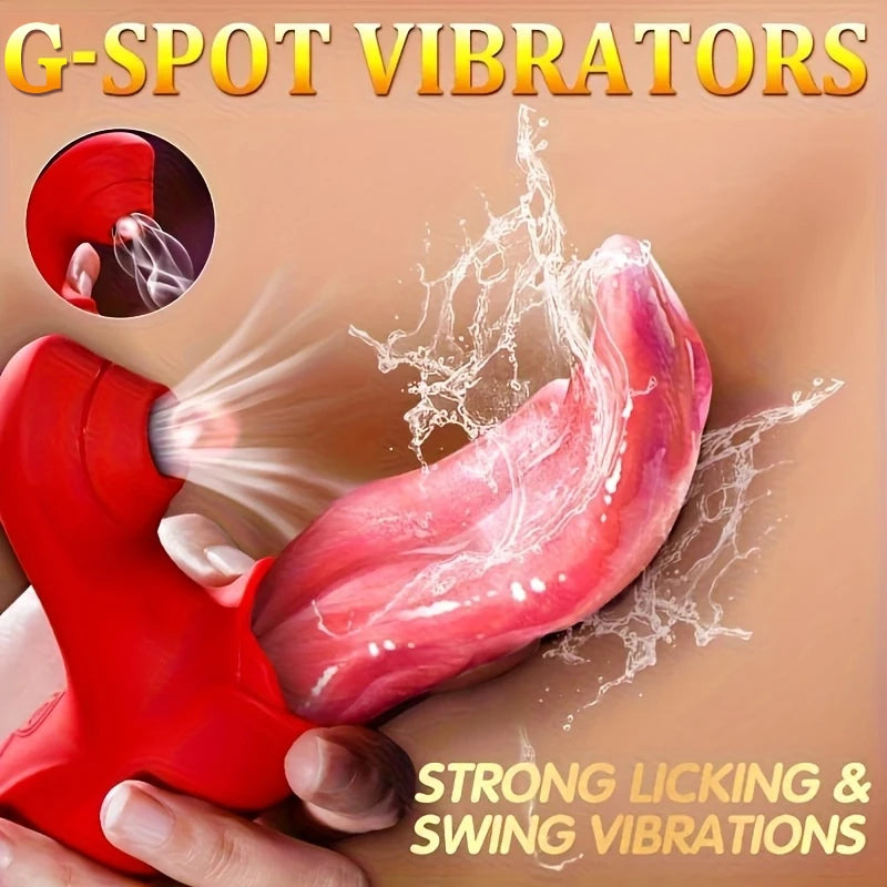 Sex Toys Tongue Licking Sucking Vibrator for Women Nipples Clit Sucker Anal Vibration Stimulation Female Masturbation Adult Good